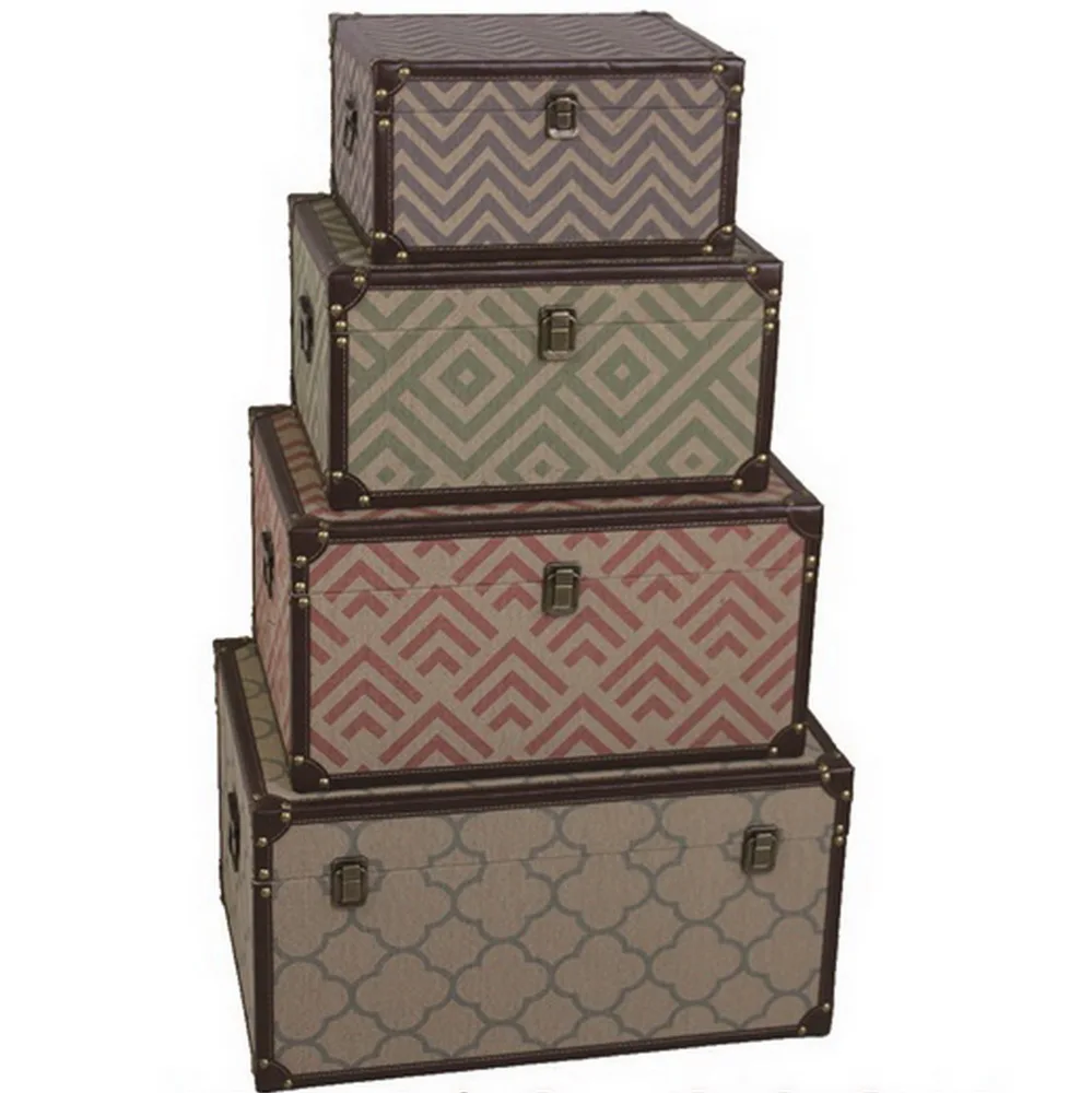 

Wooden Plain Wood Large With Lid Storage Boxes Crate Trunk Containers