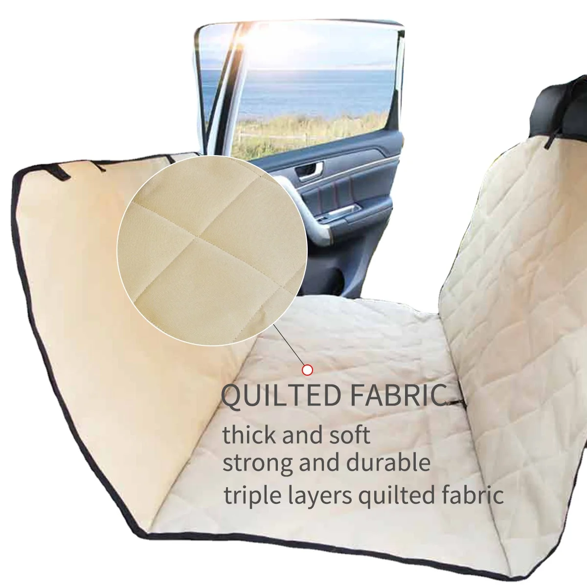

Waterproof Car Seat Cover Scratch Proof Nonslip Pet Car Hammock Car Dog Bed