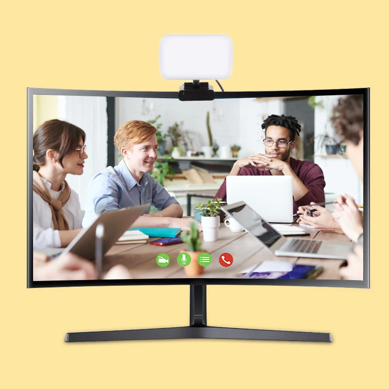 

Powerful video light self broadcasting lighting soft & professional led panel lights for laptop video conferencing