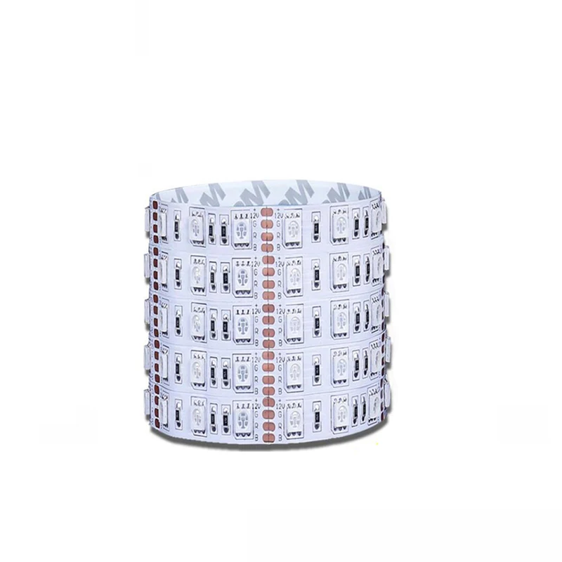 Remote Control Option Ultra Thin Multicolor Flexible Led Tape Strip Light 5050 60leds 12V RGB Led Strip