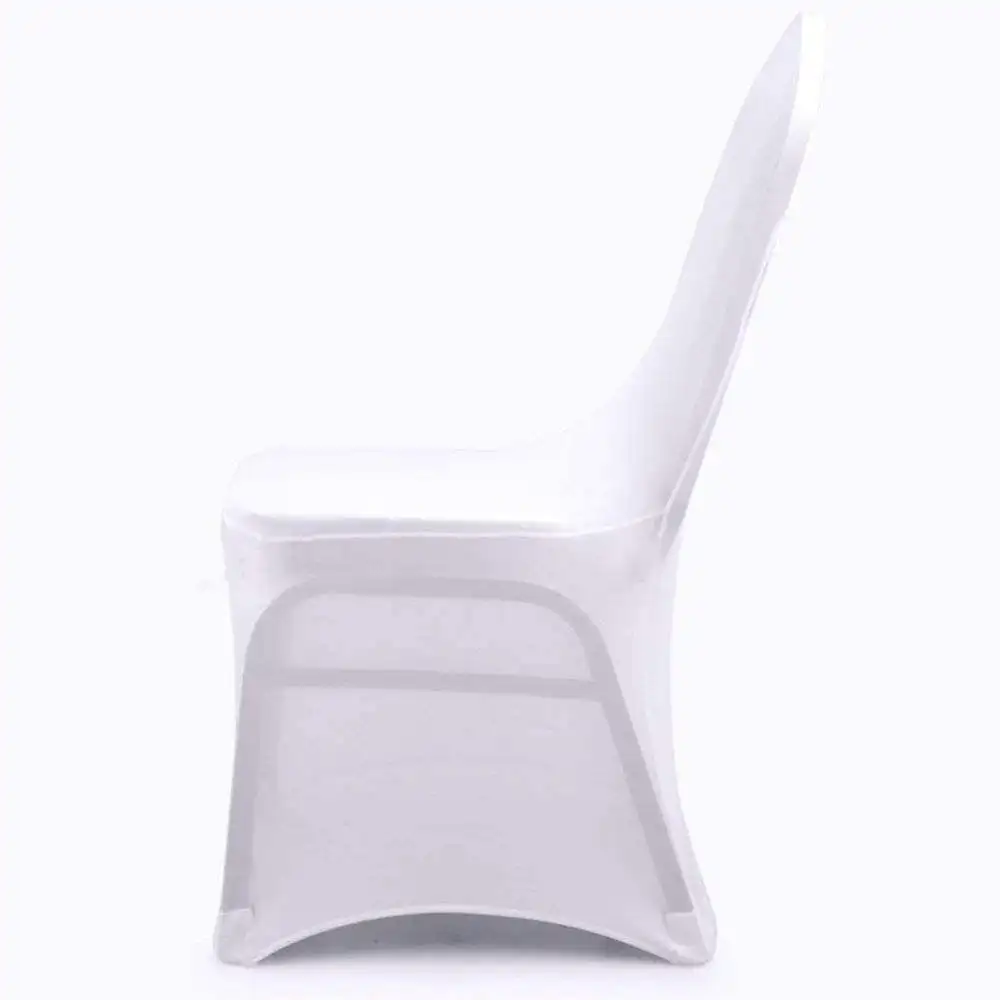 200pcs White Wedding Spandex Chair Cover-Durable Reusable Customizable Size