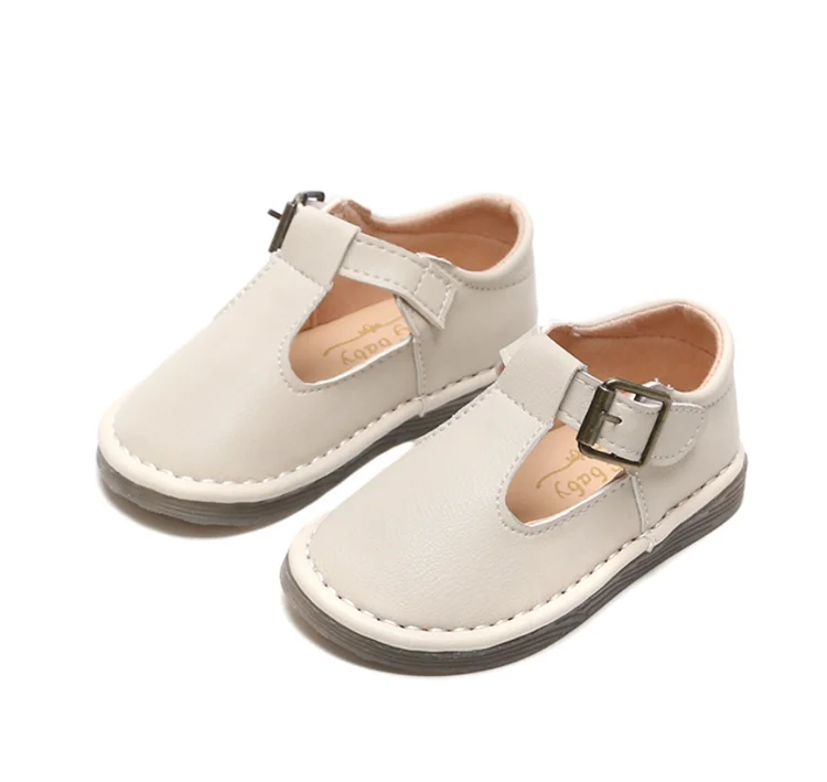 

High Quality Mary Jane Kids Shoes PU Leather Non-slip Girls Dress Shoes Kids School Shoes, 3 colors