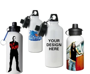 Image of Free Sample 400/500/600ML Metal Water Bottle Custom Printing Aluminum Sports Bottle