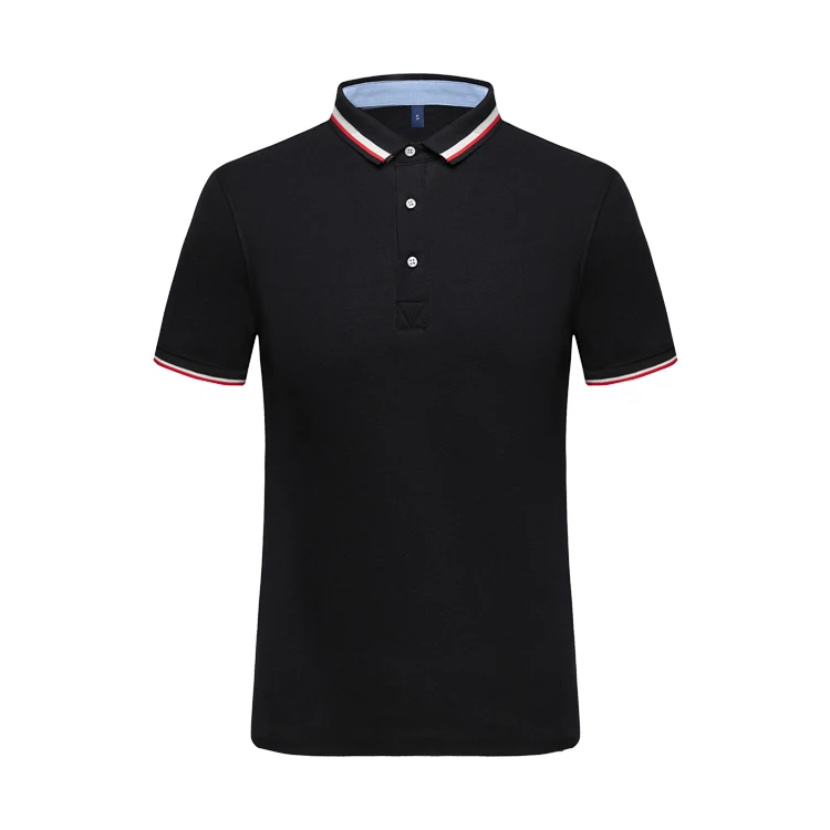 

Sports Golf Breathable Original Collar Knitted Cotton Polo T Shirts For Men