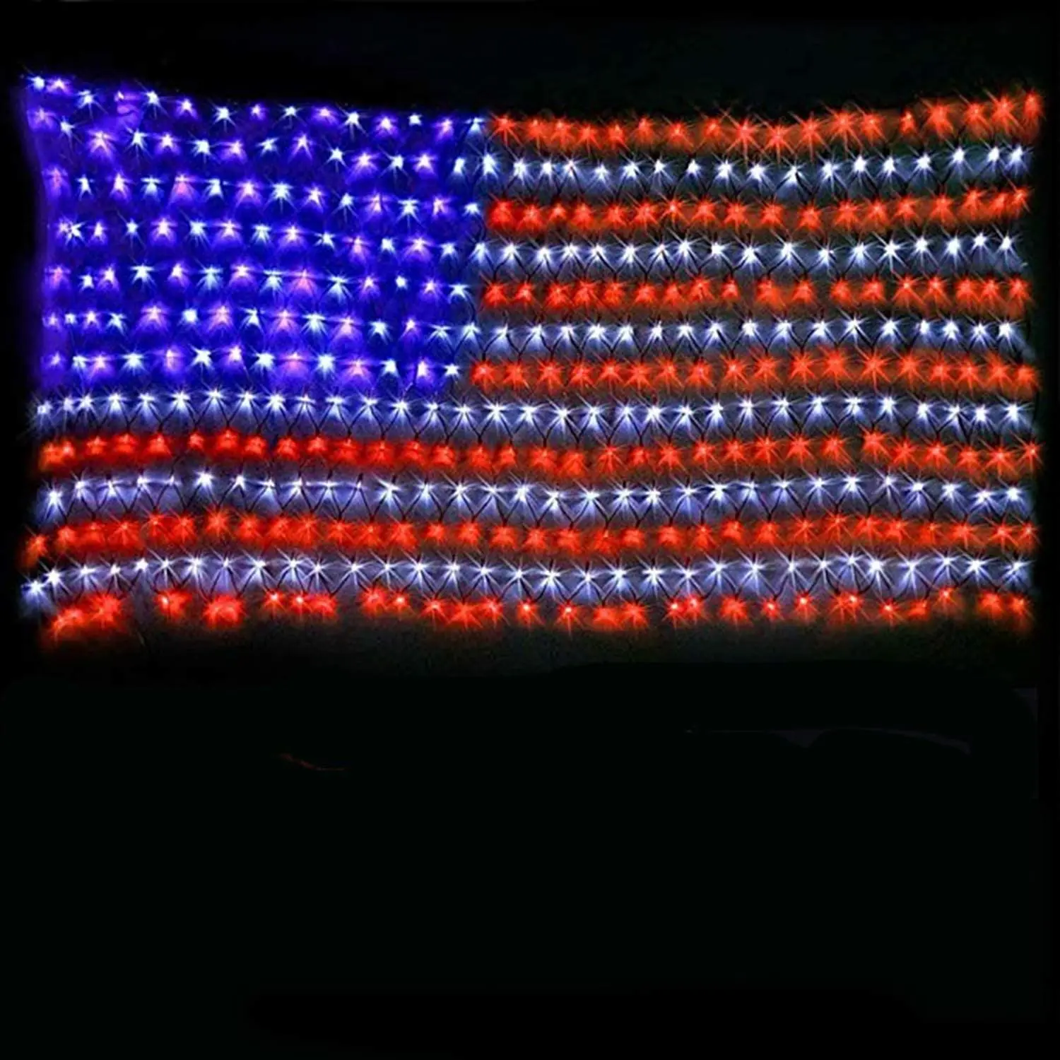 420 Super Bright LEDs Lights American Flag Waterproof Led Flag Christmas Decorations outdoor led flag