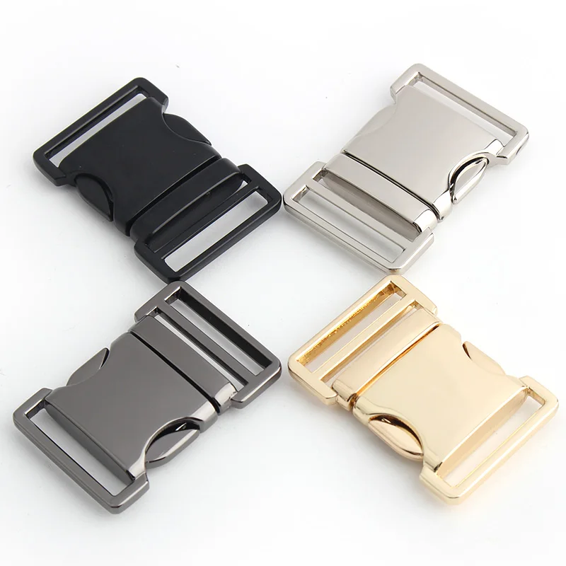 

Nolvo World Metal Strap Belt Bag Side Release Safety Splice Buckles Quick Adjustable Custom Logo Buckle For bags