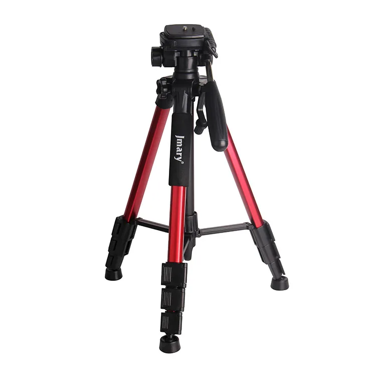 

Jmary KP2234 Red Blue Black Portable Lightweight 57inch Professional Aluminium Tripod for DSLR Cameras, Black,blue,red