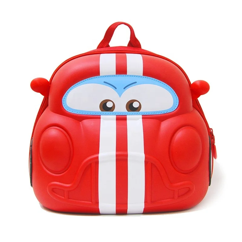 

SF072 3d mini boy children travel backpack, cute cartoon kids travel backpack, car shape kids waterproof backpack for kids, Red,orange, green, yellow