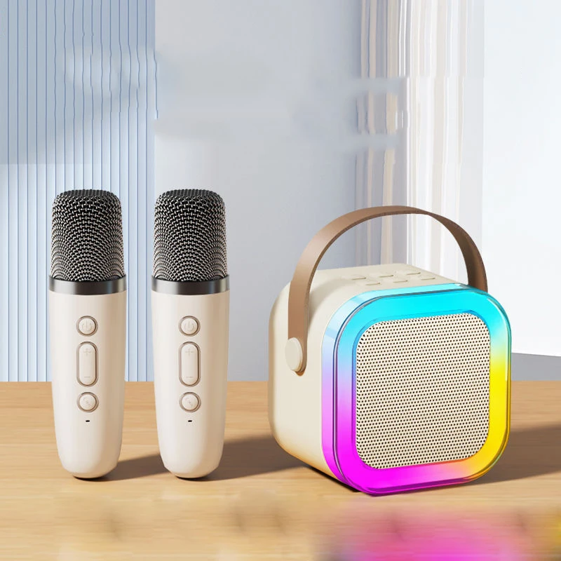 

Mini Portable Microphone Audio integrated Microphone Home singing Karaoke Family Wireless BT Outdoor Portable Speaker