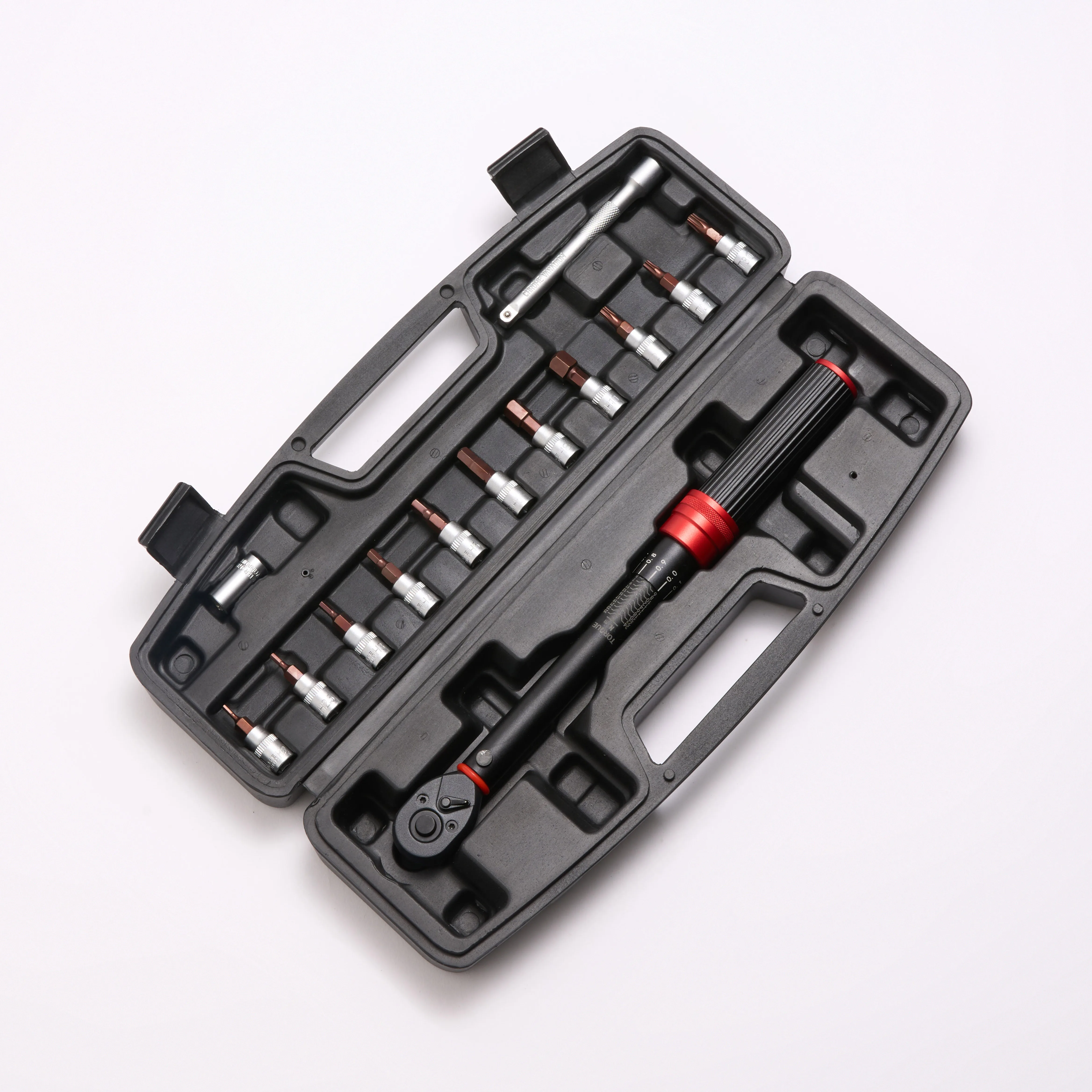 5/6/13/21/27pcs Car/Bicycle Repair Tool 1/2 1/4 3/8 Drive Torque Wrench Ratchet Spanner Set