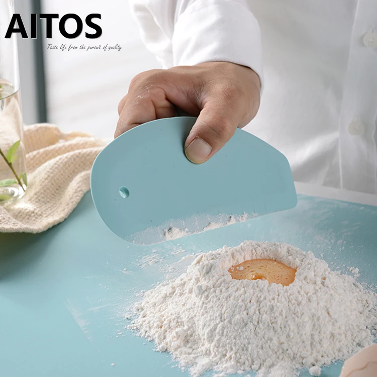 

Hygienic & Heat-resistant Silicone Dough Scraper Naturally Anti-bacterial BPA Free Pastry Scraper