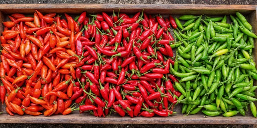 A backyard garden filled with thriving chile plants.