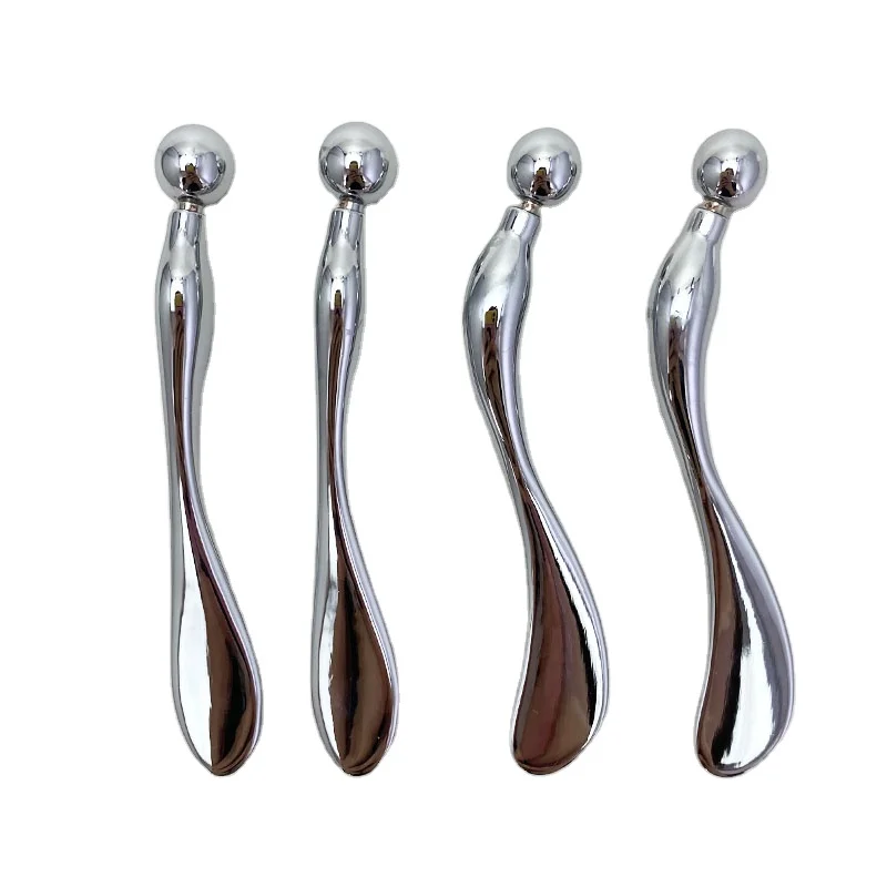 

silver electroplating metal spoon creams for facial massage, Any color