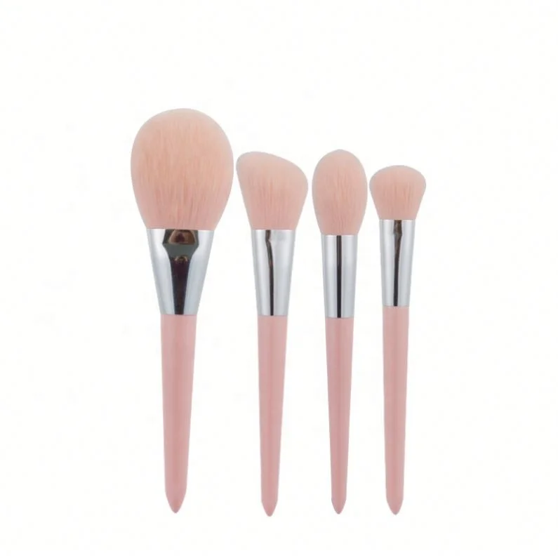 

Design 12Pcs Makeup Brush Set Lavender Pink Tools Portable Wooden Handle Cosmetic