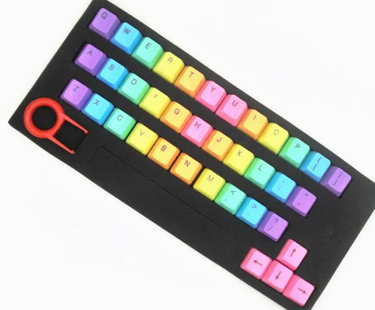 

Rainbow Color Key Caps Multi-color Keycaps Mechanical Keyboard Keycaps 37pcs