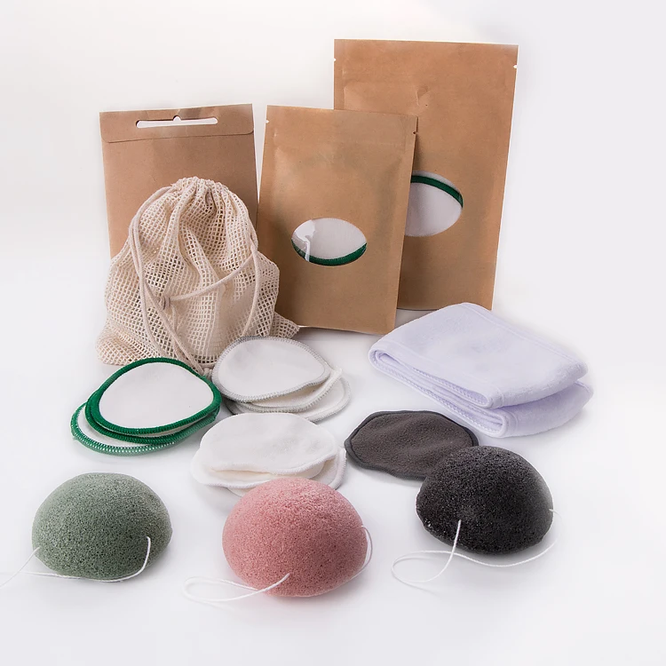 

Natural Round Washable Bamboo Organic Reusable Makeup Remover Pads Cotton