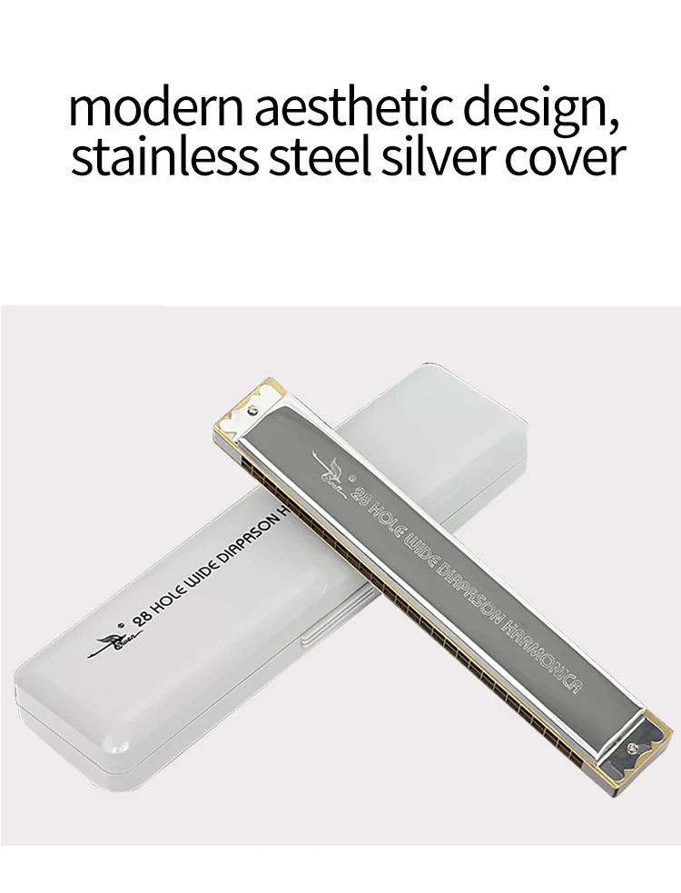 Swan SW28-2 28 Holes Harmonica With Case Ckey