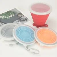 

Portable Camping Eco Friendly Travel Silicon Folding Silicone Collapsible Cup