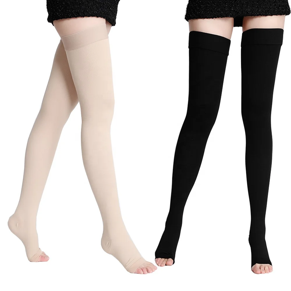 

Thigh High 20-30 mmHg graduated compression varicose veins socks medical compression stocking