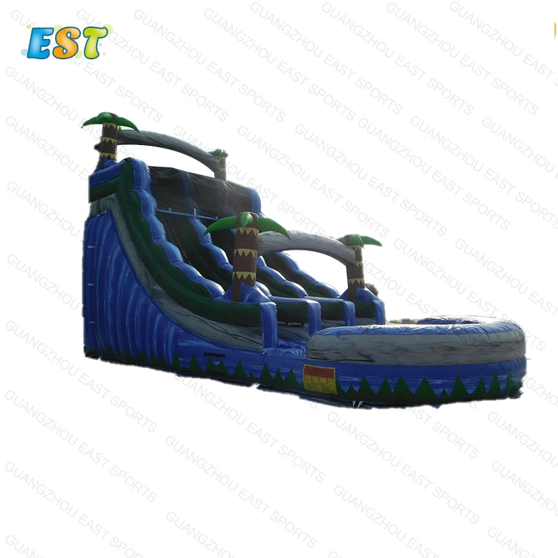 

Popular American theme inflatable tree water slide for kids, inflatable wet slide with pool for rental, As the picture or customized