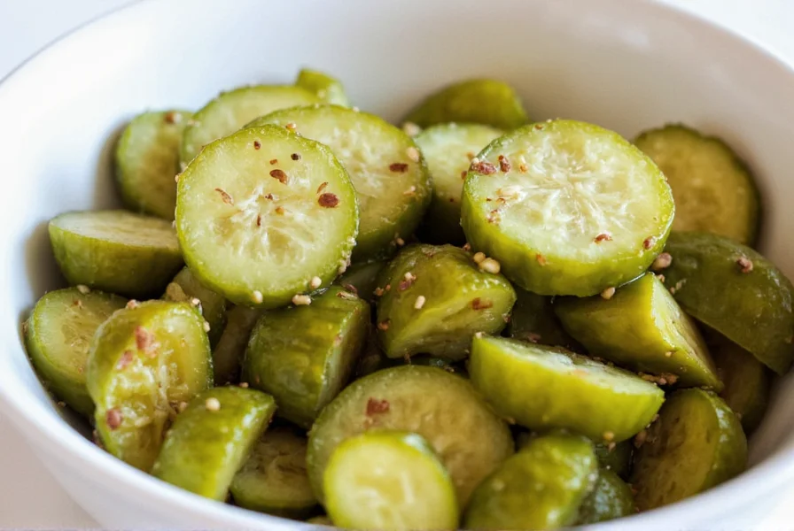 Assorted Homemade Pickles on a Table