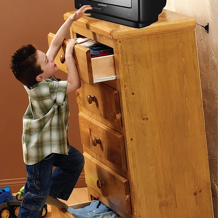 8 Pcs Universal Furniture Safety Kids Lock Strap Tv Anchor Wall Straps