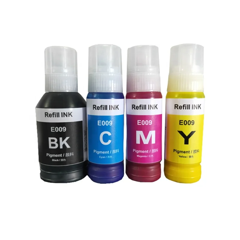 

B-T New arrival Bottled pigment Ink E009BK E009C E009M E009Y For EPSON L15168 L15158 M15147 M15146