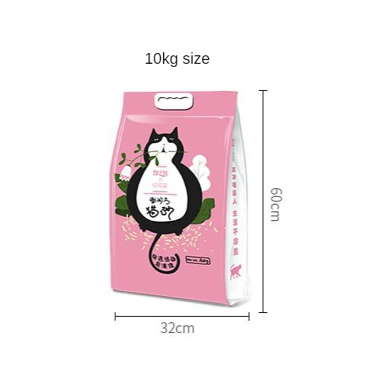 

Hot Sale Clumping Less Dust Small Particles 10Kg Peach Flavor Bentonite Cat Litter