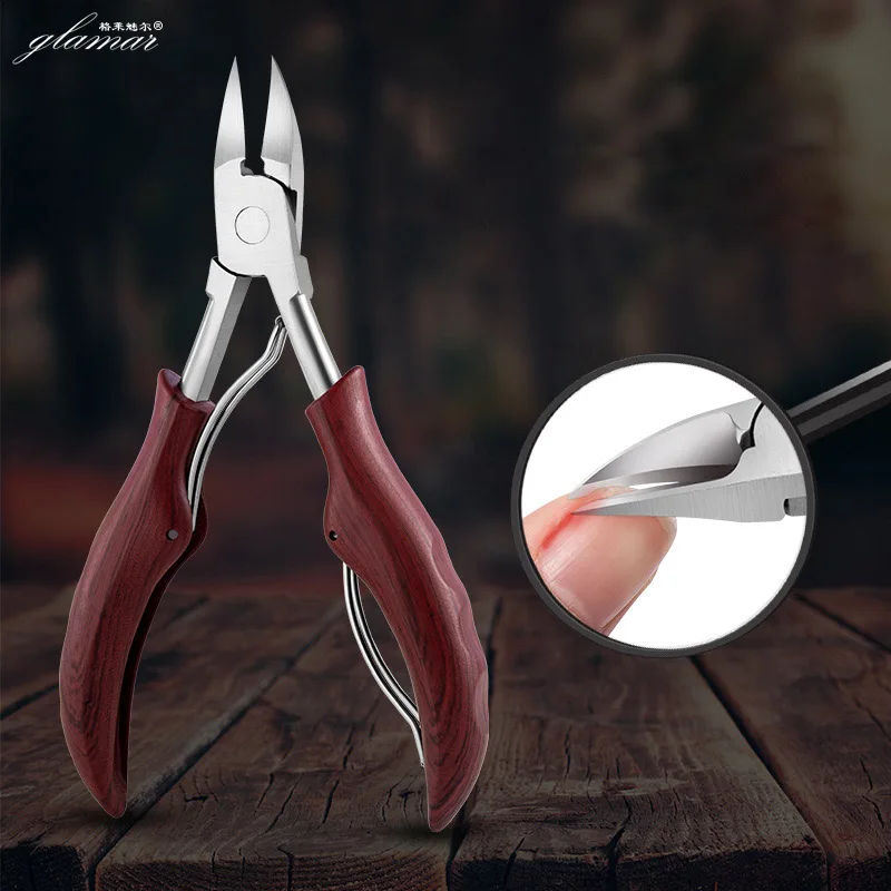 

Wholesale Dead Skin Scissors Stainless Steel Wood Handle Purple Eagle Bleak Dead Skin nail Pliers For Manicure tools Pedicure, Wood purple