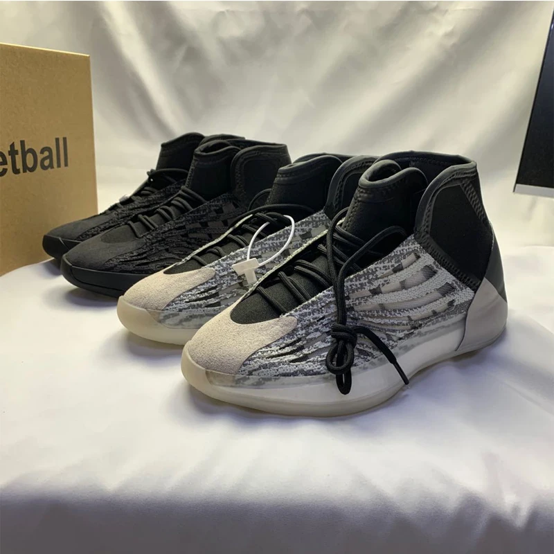 

High Quality Men Sneakers Basketball Quantum High Cut Black YEEZY mens basketball shoes 2020, Blue,black,candy