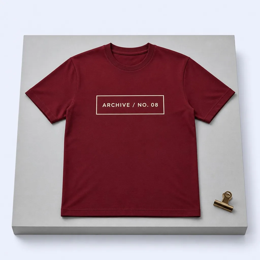 Burgundy Archive T-Shirt