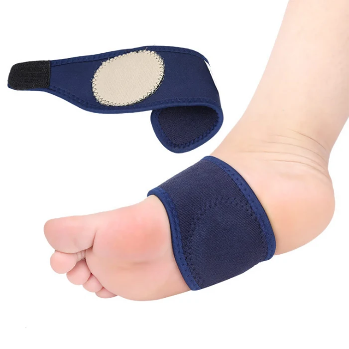 

Plantar Fasciitis Cushion adjustable Arch Support with Gel Therapy Compression Foot Sleeve, Blue