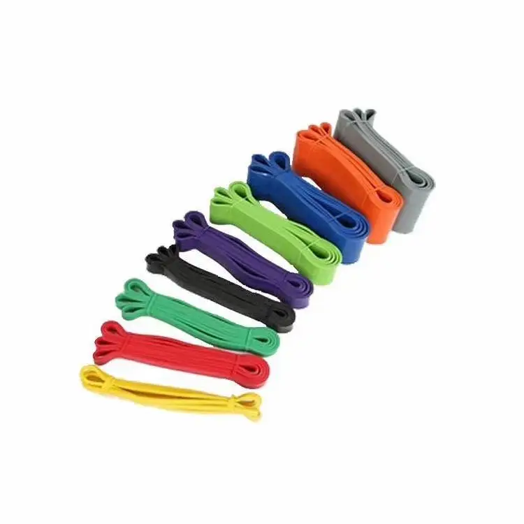 

2021 Various Color 100% Natural Latex Yoga Elastic Stretch Custom Resistance Bands Exercise gym equipment, Customized