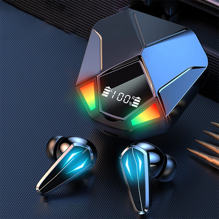 

Globally Hot Sale LED Light Fast Transmission Low Latency Gaming Wireless Earbuds