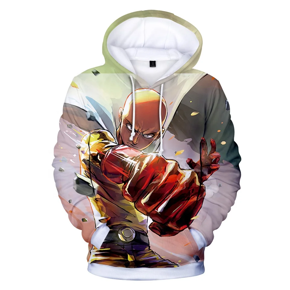 

2021 New designs stock no moq one punch-man hoodie wholesale one punch-man sweatshirt supplier from China 3d hoodie factory, Csutomized