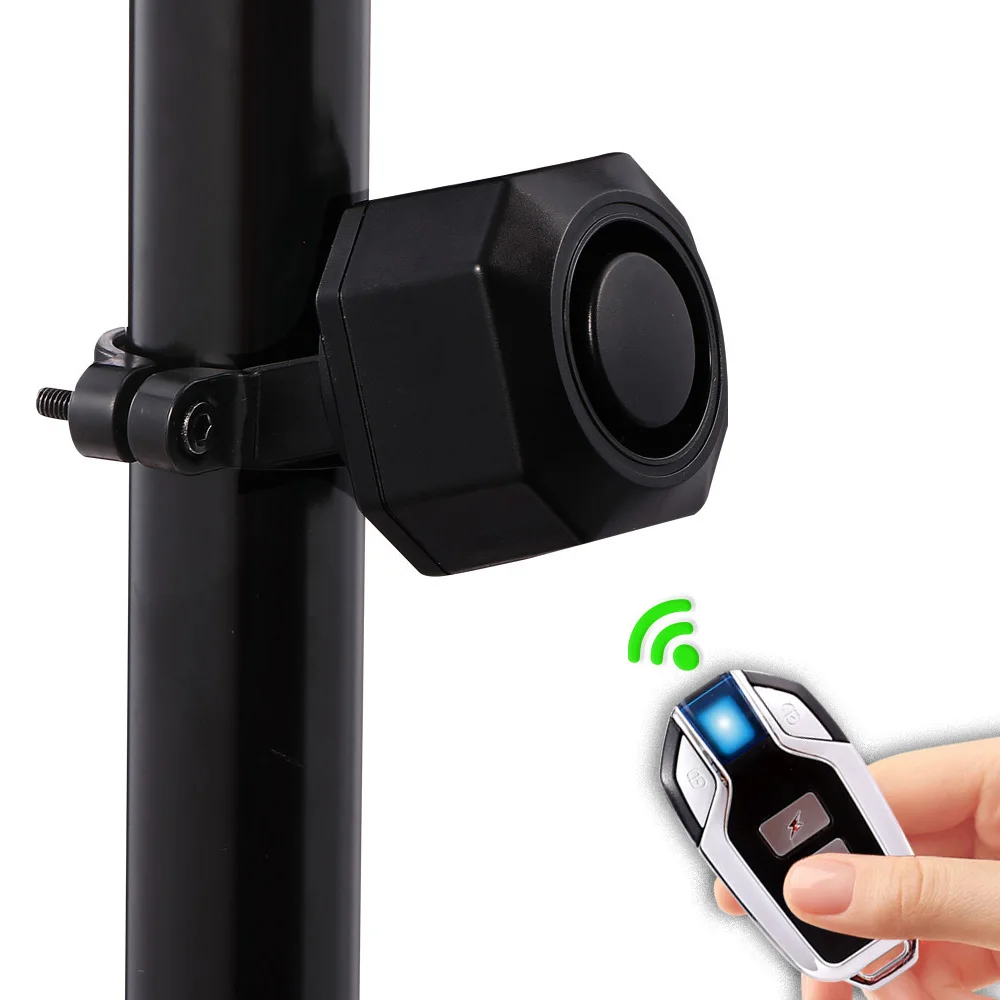 

Waterproof USB Rechargeable 110dB Wireless Remote Control bicycle alarm anti theft burglar bike alarm with remote