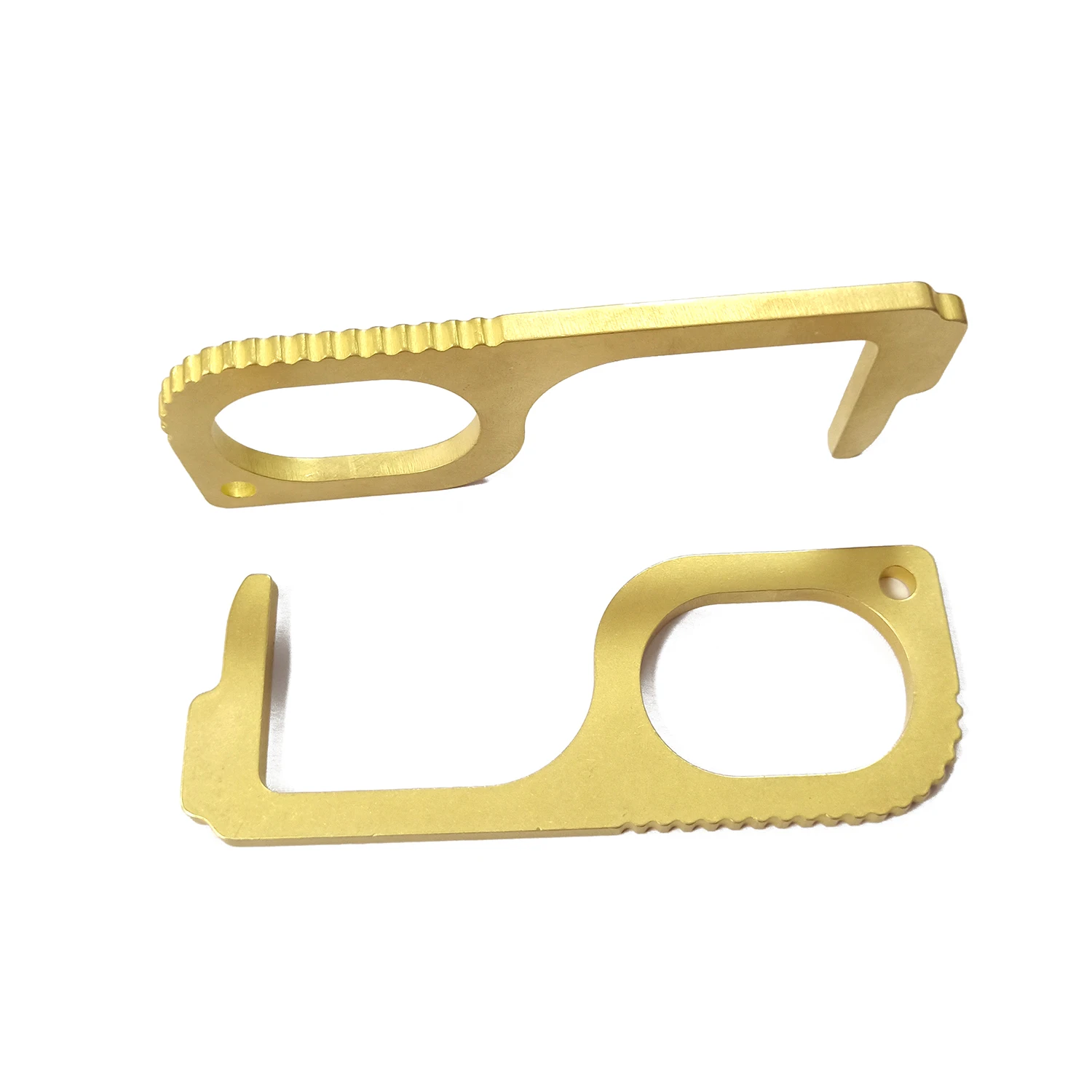 Custom Edc Brass Contactless Door Opener Hygiene Hand Antimicrobial No