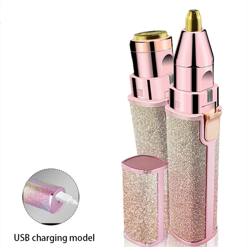 

Mini Eyebrow Painless Lipstick Shaving Machine For Woman Hair Remover, Colorful battery/pink battery/colorful usb/pink usb