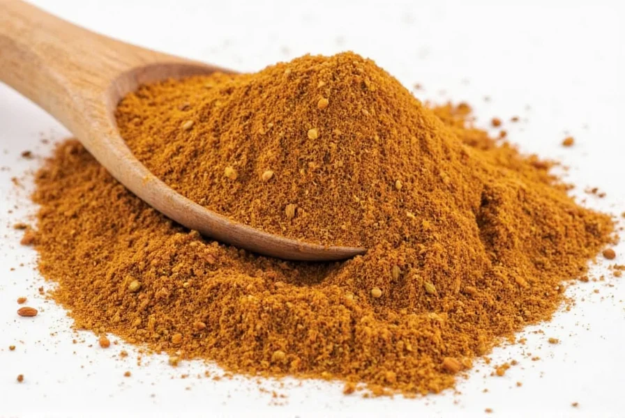 Close-up view of whole cumin seeds next to ground cumin powder