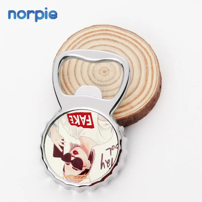 

Factory Direct Sublimation Blank Metal Fridge Magnet Bottle Opener, Sliver