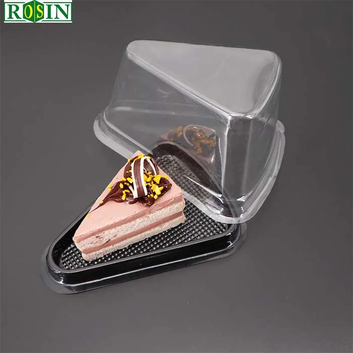 

Customized Mini Cake Clear Packaging Sliced Cupcake Plastic Containers