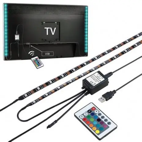 Dimmable Led Strip 5v Usb Rgb Waterproof Led Light Strips Led Tape Light For Tv Pc Laptop Background Lighting