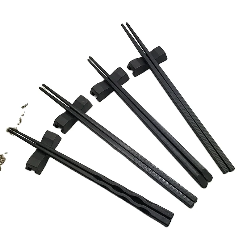 

Wholesale reusable fiberglass chopsticks alloy wedding chopsticks, Black