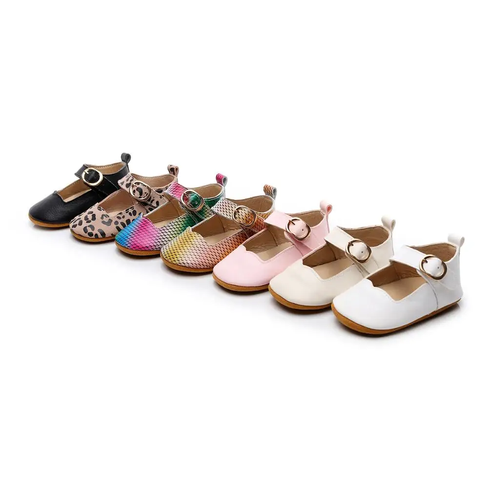 

Genuine Leather Baby Shoe Beauty Girls Soft Sole Infant Kids Mary Jane Shoes Kids Leopard Shoes Factory Wholesale 2020 New, Colorful