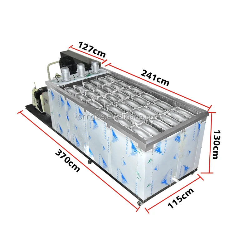 High quality commercial big capacity stainless steel cube ice maker