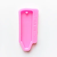 

Shiny crayon keychain mold DIY pen epoxy resin table keychain silicone molds jewelry moulds
