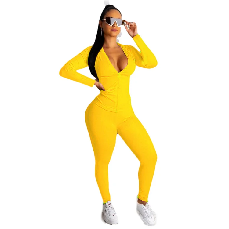 

LvCong Fall clothing casual women long sleeve sweatsuit 2 piece set outfits sweat suit hoodie blank joggers tracksuit sets