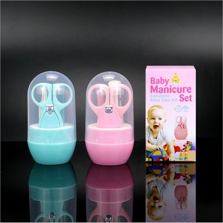 

Newborn nail clippers baby safety scissors set baby nail shell shear manicure kit for kids, Pink blue green