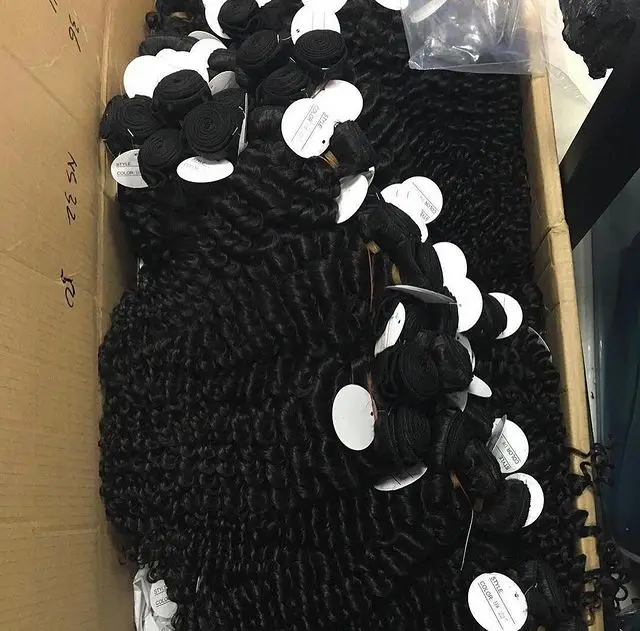

Virgin human hair bundles natural curly hair extensions raw indian curly braiding crochet hair