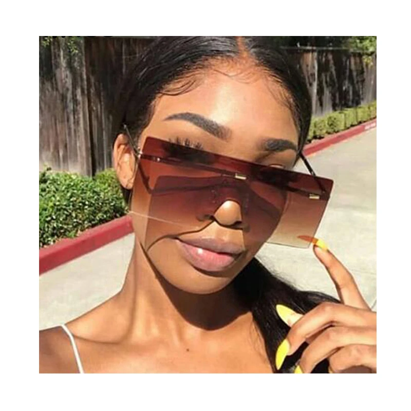 

New Big Frame Cute Women Sunglasses 2021 Oversize Luxury Fashion Square High End Eyewear Sun Glasses, 10 colors for choice